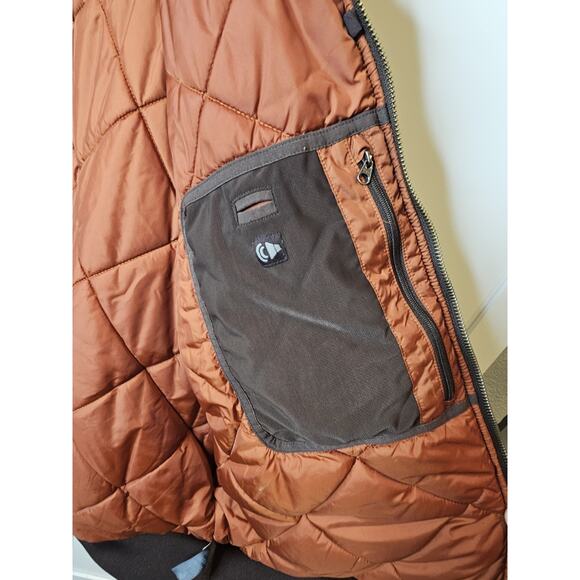 The North Face Bomber Jacket Brown Orange Liner Men's XL Zippers Outdoor Hunting - Picture 3 of 12